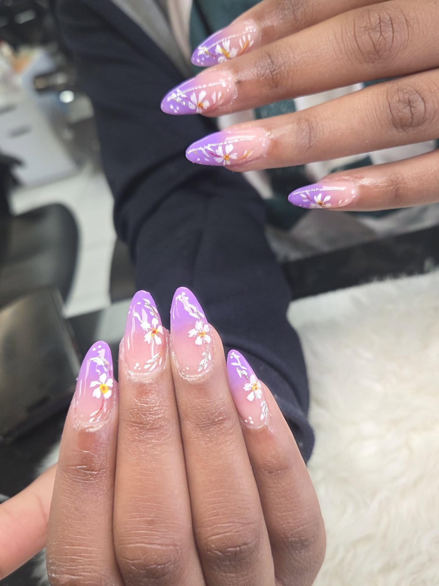 Champagne spa nail set